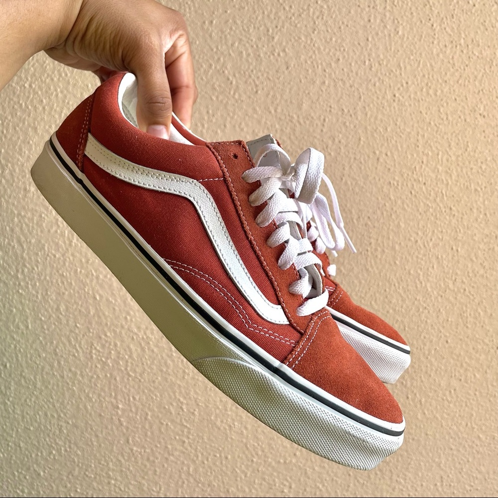 Burnt orange old skool vans